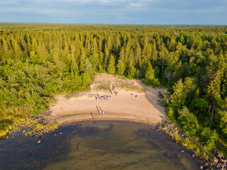 Canvas Print - A beach in Raahe, Finland