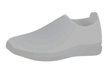 Poster - Grey fashion shoe. vector illustration