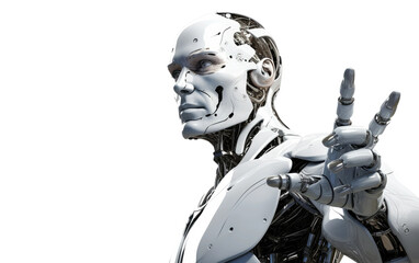  Exploring the World with Robo Buddy on a Clear Surface or PNG Transparent Background.