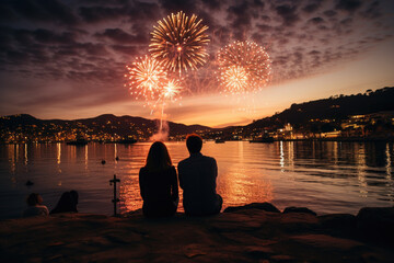 Poster - Silvester Feuerwerk