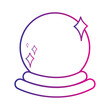 Isolated magic crystal ball icon Vector