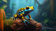 A colorful rainforest poison dart frog