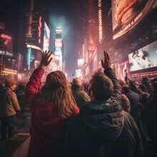 Watch Television Broadcasts Of New Year's Eve Celebrations, Especially The Famous Times Square Ball Drop In New York City.