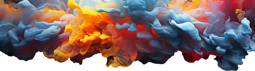 Smooth gradient background for web development in the form of mixing multi-colored paints,Generated by AI
