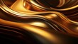 Golden backgound. Wavy abstract background. A dynamic backdrop for graphic design.