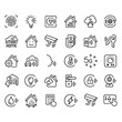 SMART HOME line icons vector design