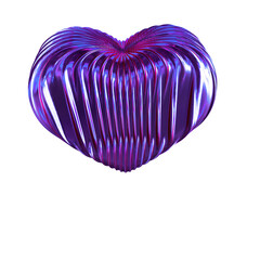 Sticker - Ribbed purple heart