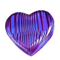 Sticker - Ribbed purple heart