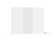 © DAkreev - Blank Z-fold letter mockup brochure on transparent background. 3d render
