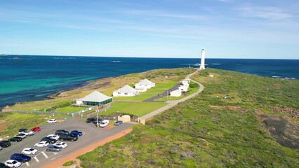 Wall Mural - Cape Leeuwin Lighthouse is the most south-westerly mainland point of Australia
