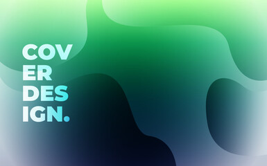 Poster - abstract colorfull gradient liquid background design