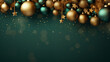 Christmas background with Christmas tree decorations