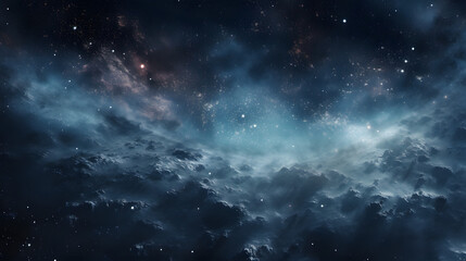 the cosmos filled with countless stars_generative ai