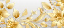 Flower Patterned Gold Design