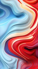 Wall Mural - liquid dynamic gradient waves fluid texture