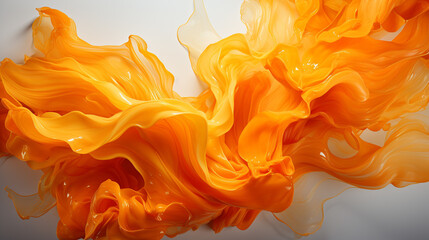 Poster - Orange paint splash background