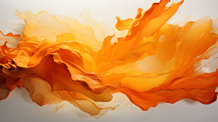 Sticker - Orange paint splash background