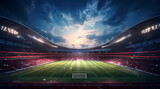 Fototapeta Sport - Football stadium 3d rendering