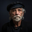 portrait of man in basque beret