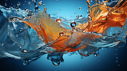 Canvas Print - water splash background