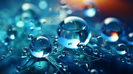 Sticker - drops of water HD 8K wallpaper Stock Photographic Image 