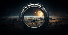 A Camera Lens Capturing Space Images
