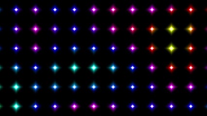 Poster - Animated abstract technology dark background random dots and grid 4K. Looping footage