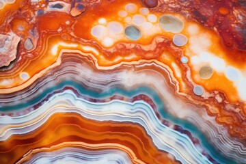 Wall Mural - brightly colored banded agate texture