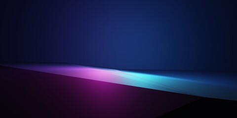 Wall Mural - 3d rendering of purple and blue abstract geometric background. cyberpunk concept. advertising design