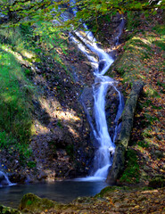 Wall Mural - Herrerías Waterfall on the Inglares River. Berganzo. Basque Country. Spain