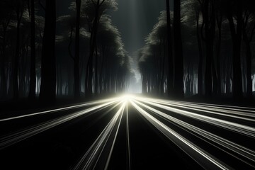 Wall Mural - an abstract wallpaper with a sci-fi, futuristic atmosphere, creating a dynamic composition that blen