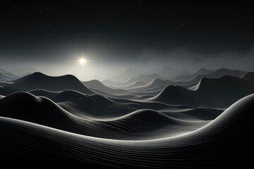 Wall Mural - an abstract wallpaper with a sci-fi, futuristic theme, creating a mysterious composition that transp