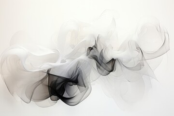 Wall Mural - an abstract wallpaper against a white background presents a minimalist composition, creating a seren