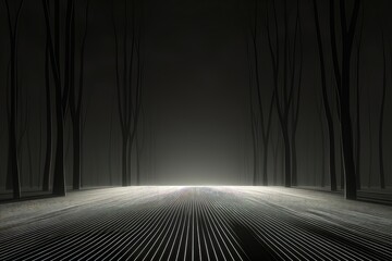 Wall Mural - an abstract wallpaper against a black background, creating a visually captivating and dynamic compos