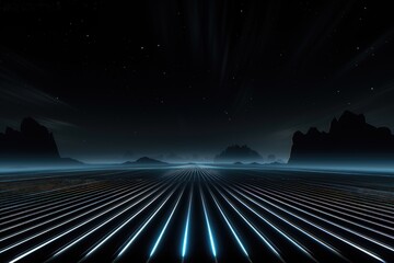 Wall Mural - an abstract wallpaper set against a black background, creating a visually captivating and minimalist