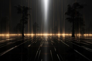 Wall Mural - an abstract sci-fi wallpaper against a black background, creating a visually captivating and mysteri