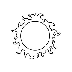 Poster - Sun icon vector. summer illustration sign. weather symbol or logo.