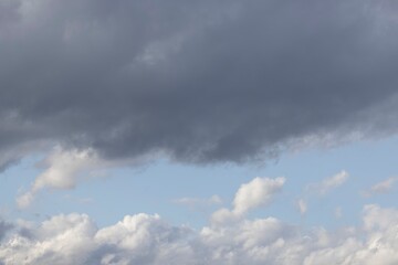 Wall Mural - Image of dark clouds in the sky