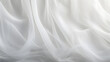 White tulle drapery for background. Generative Ai.