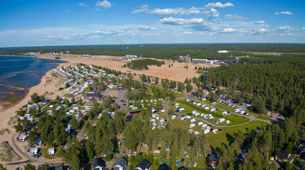 Sticker - Sandy beaches of Hiekkasärkät, Kalajoki, Finland.