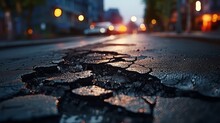 A Street Divided: The Cracked Pathway Of Urban Decay