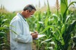 Agronomist in Corn Field: Focused on Cultivation and Research
