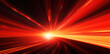 Red futuristic technology background with organic motion. Warp speed concept.