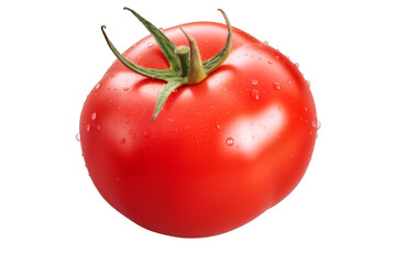 Poster - A fresh tomato on a white transparent background