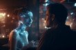 © stockmotion - Date mit einem KI-Bot | Entwicklung von Gefühlen, Liebe oder Freundschaft zu einem Chatbot