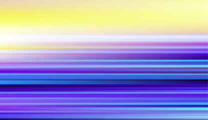 Poster - Abstract blue light trails in the dark, motion blur effect