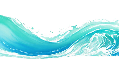 Transparent abstract soft blue and green abstract water color ocean wave texture background. Banner Graphic Resource as background for ocean wave and water wave abstract graphics	