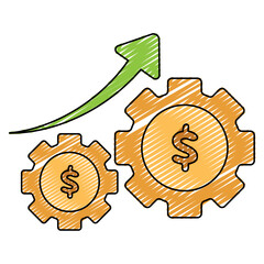 Wall Mural - Invest money Finance icon Vector illustration