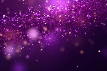 Wall Mural - Bright abstract violet background with glitter. Generative AI