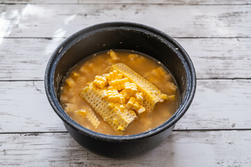 Poster - 炊飯器で炊く生トウモロコシご飯